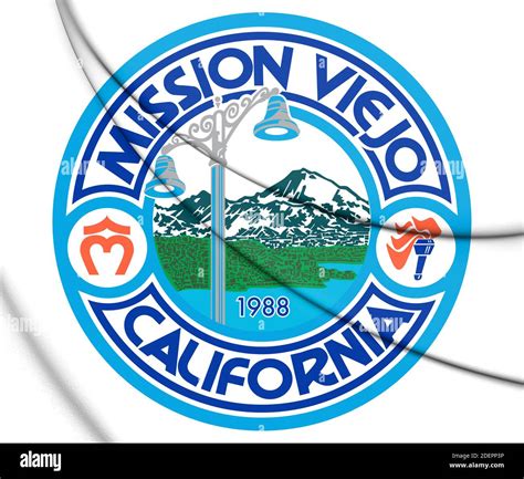 3d Seal Of Mission Viejo California Usa 3d Illustration Stock Photo