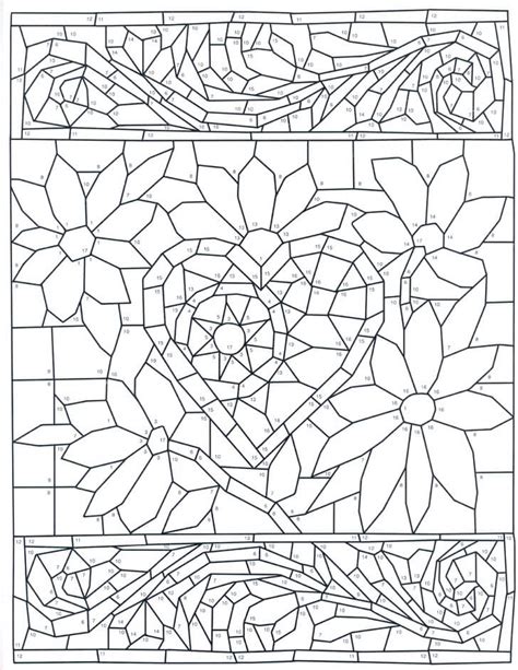 Mosaicos Rápidos E Fáceis Cores Por Número Para Colorir Imprimir E