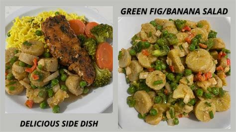 Green Figbanana Salad Recipe Healthy Side Dish Trinidadcaribbean