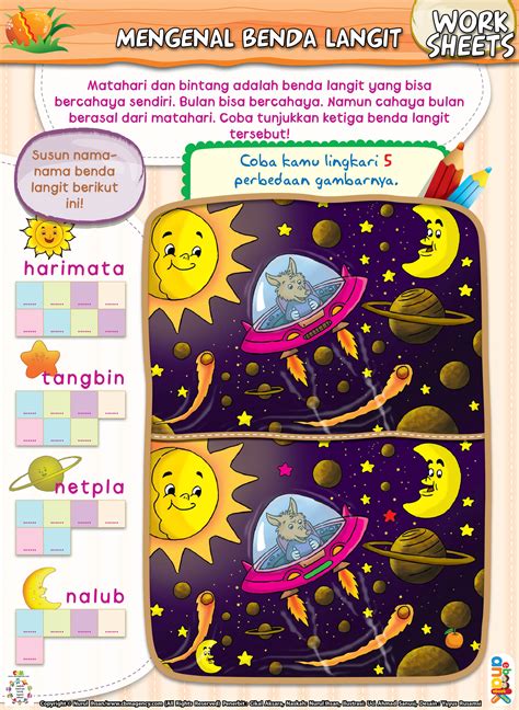 Semakin kecil benda yang perlu digerakan maka memberikan variasi yang anak butuhkan sebelum latihan menulis. Gambar Benda Langit Untuk Anak Tk