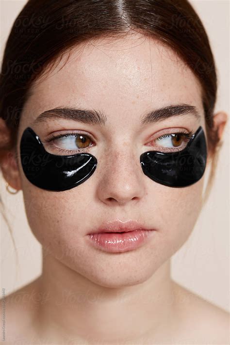 Beauty Portrait Woman With Under Eye Patch By Stocksy Contributor