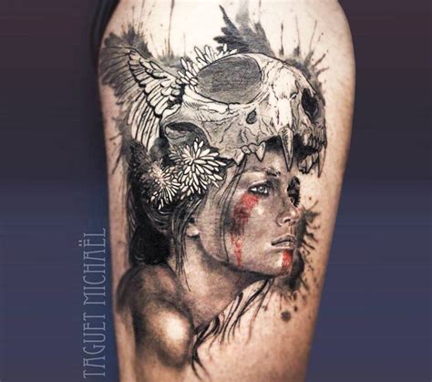 Squaw Tattoo By Michael Taguet Photo 16196
