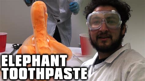 How long does the reaction last? Elephant Toothpaste Experiment - YouTube
