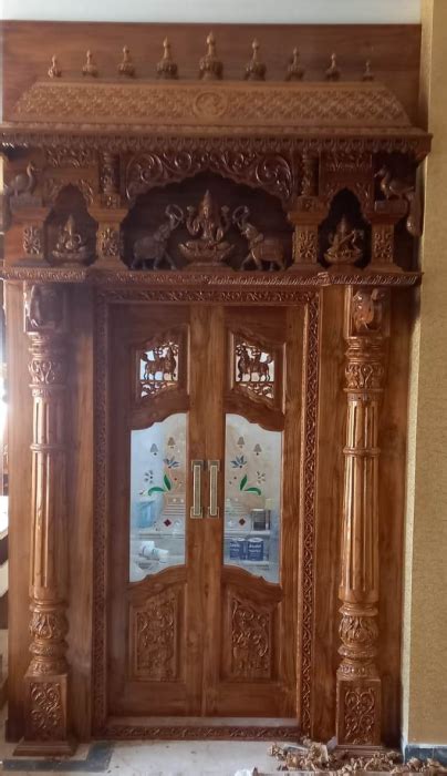 Handcrafted Pooja Room Door