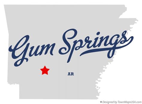 Map Of Gum Springs Clark County Ar Arkansas