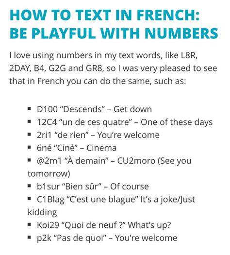 French Text Abbreviations Text Abbreviations Text Text Me