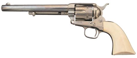 Colt Single Action Army 44 Rimfire Revolver With Ivory Grips