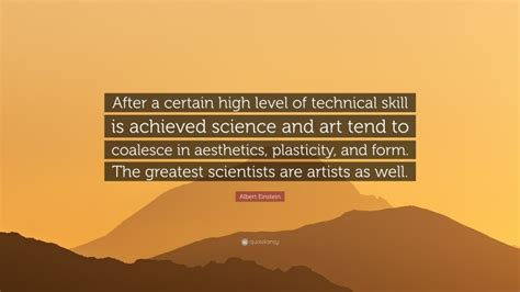 Albert Einstein Quote “after A Certain High Level Of Technical Skill
