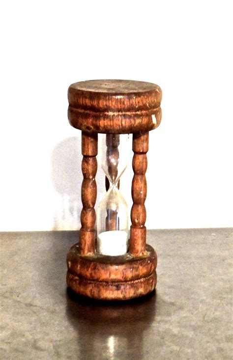 Vintage Wooden Hourglass