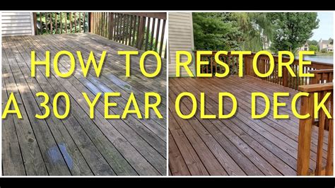 How To Restore A Year Old Deck YouTube