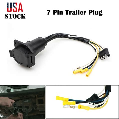 This vehicle is designed not only to travel. Trailer Wire Adapter 4-Flat To 7-Way Flat Pin Connector Plastic Wiring Plug USA | eBay