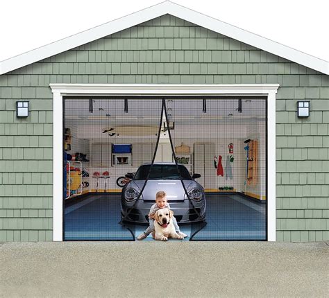 Garage Door Screen For 1 Car 9x7 Ft Innhom Magnetic Ubuy India