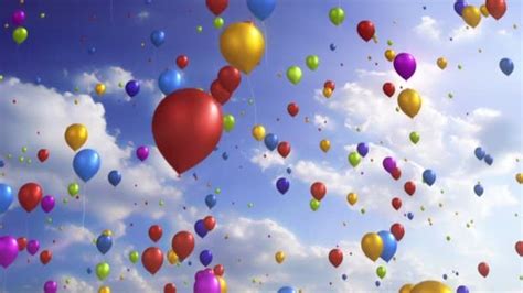 Colorful Balloons 1080p Festive Party Video Background Loop Lots