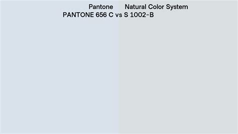 Pantone 656 C Vs Natural Color System S 1002 B Side By Side Comparison