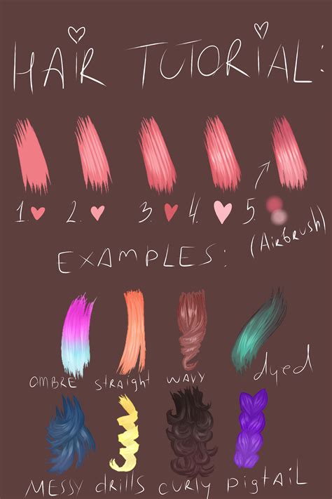 My First Tutorial I Hope It Will Help Somebody To Draw Hair Better
