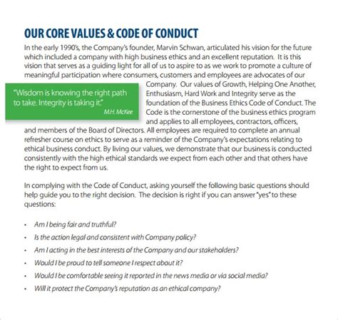 In recent years, many companies and agencies have fallen prey to hackers · code of ethics and professional conduct sample template: 6+ Code of Conduct Samples | Sample Templates
