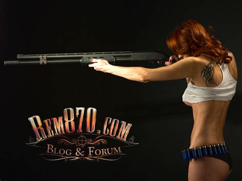 Hot Girl With Remington Shotgun Wallpaper Remington