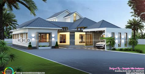 Single Storied Classic Style 4 Bhk House 3200 Sqft Kerala Home