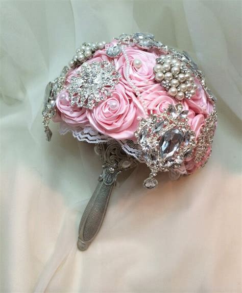 Items Similar To Pink Brooch Bouquet Princess Collection Wedding