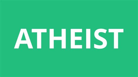 Learn how to pronounce atheistthis is the *english* pronunciation of the word atheist.according to wikipedia, this is one of the possible definitions of the. How To Pronounce Atheist - Pronunciation Academy - YouTube