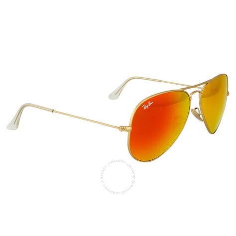 Ray Ban Aviator 58mm Orange Flash Sunglasses Aviator Ray Ban Sunglasses Jomashop