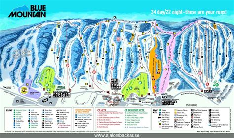 Blue Mountain Resort Map World Map