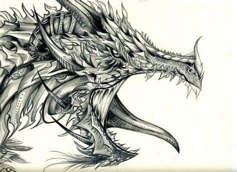 Doesn't matter if you work digital or we will follow a step by step process, so you can learn easily how to draw a cool flying dragon 10+ Cool Dragon Drawings for Inspiration - Hative