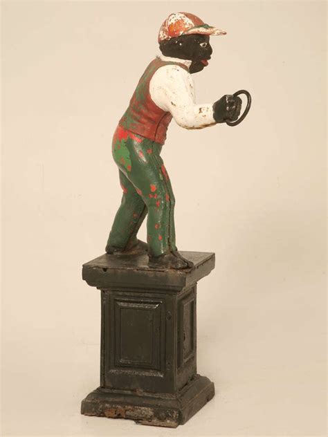 Shop for lawn jockey art from the world's greatest living artists. Original Black Americana "Jocko the Jockey" Cast Iron ...