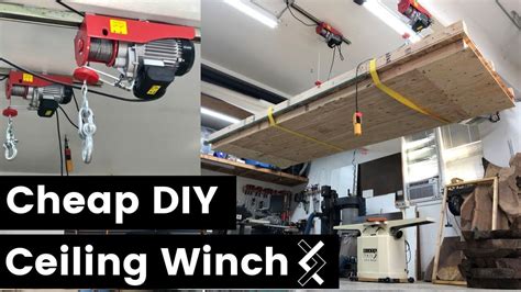These seven diy garage storage solutions could be just what you need to make your garage work smarter, no matter how many different ways you use it! Cheap DIY Ceiling Winch—Overhead Hoist | Garage ceiling storage, Diy ceiling, Cheap diy