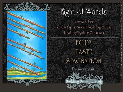 The Eight Of Wands Tarot Card Meanings Tarot Reading
