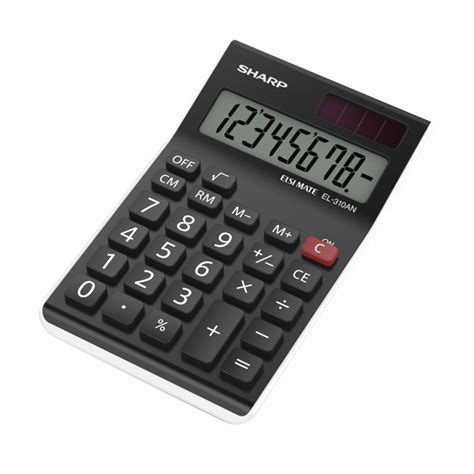 Sharp Black Semi Desktop Calculator El310n