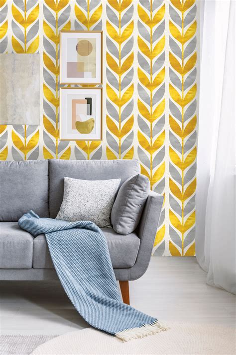 That's my old closet above, from design*sponge at home (photo by patrick cline). Art Deco Scandinavian Removable Wallpaper | Geometric ...