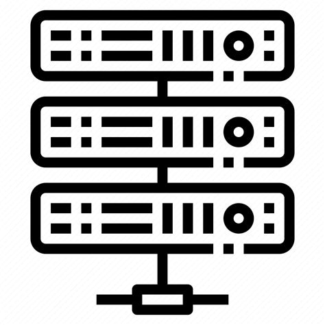Computer Database Mainframe Network Server Icon Download On
