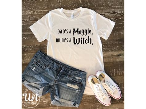 Harry Potter Shirt Mums A Witch Dads A Muggle Harry Potter Fan