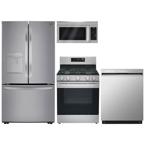 Shop LG Print Proof Refrigerator & Convection Electric Range Suite at