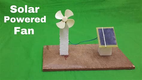 How To Make A Solar Powered Electric Fan Science Project Renewable