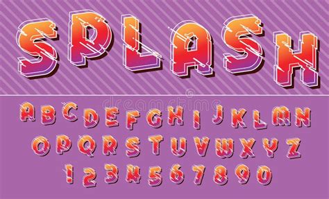 Colorful Paint Splash Alphabet Letters Stock Illustrations 328