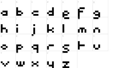 Pixel Font Alphabet Letters And Number Set Retro Styl