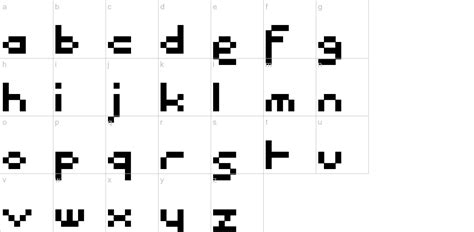 Pixel Lowercase