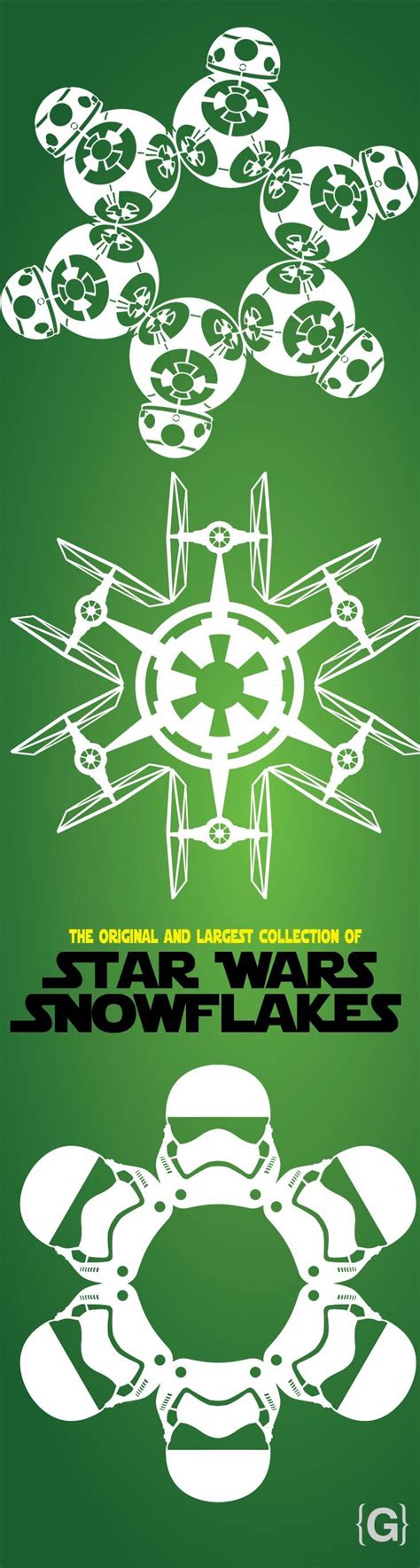 2015 Star Wars Snowflake Templates Star Wars Snowflakes Star Wars