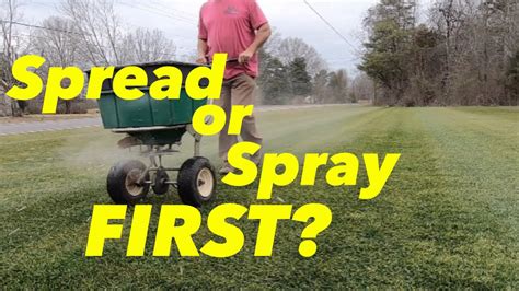 Granular And Liquid Lawn Fertilizer Spread Or Spray First YouTube