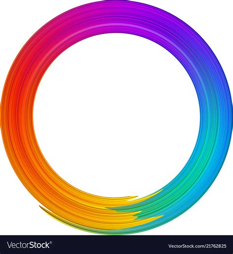 Colorful Gradient Brush Stroke Spectrum Royalty Free Vector