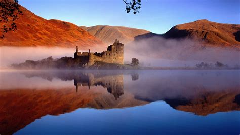 Free Download Landscapes Castles Architecture Fog Mist