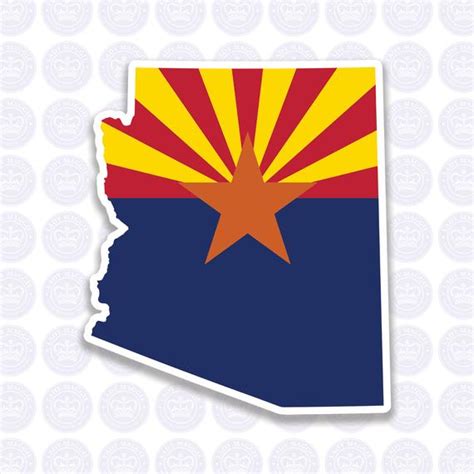 Arizona Decal Az State Flag Decal Arizona State Bumper Etsy Artofit