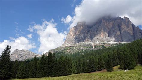Cinque Torri Rock Formation At Passo Di Falzarego Dolomites Italy