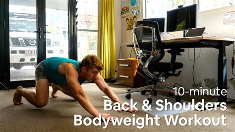 10 Minute Bodyweight Back And Shoulders Bedroom Workout Follow Along