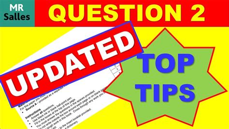 4) always read the blurb in the box at the top of the paper as it gives you a clue as to what. Updated How to Answer Question 2, Paper 1 AQA English ...