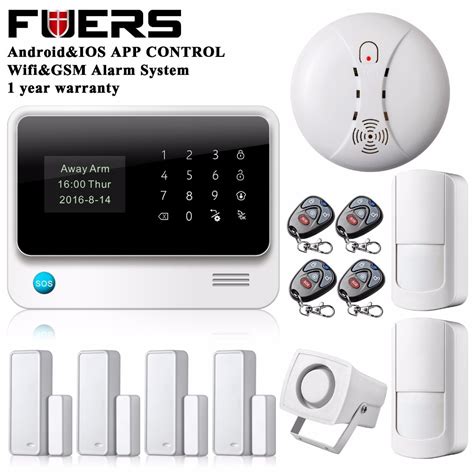 Wifi Gsm Sms Home Security Wireless Alarm System Ios Android App