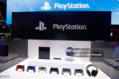 Detail Of The Sony Playstation 4 And Peripherals Including The News
