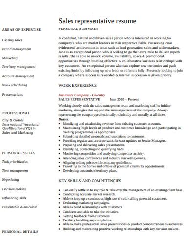 Sales development representative i resume. FREE 12+ Sales Resume Examples & Templates - PDF ...